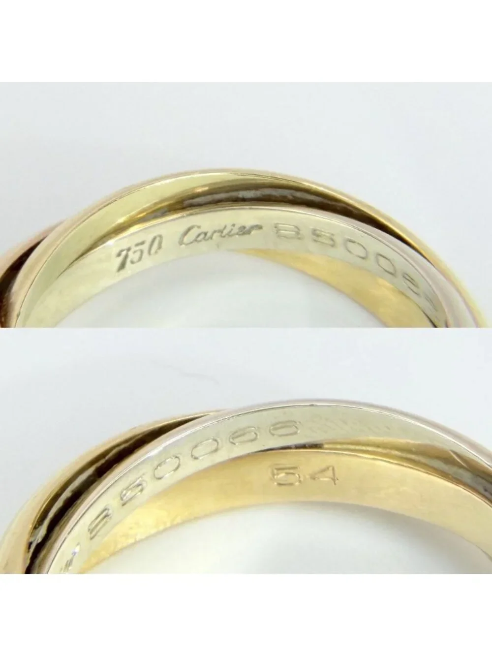 Cartier Ring Panthere Trinity Three Color 18K YG PG White Gold Emerald